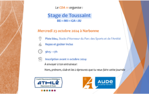 Stage Piste de Toussaint