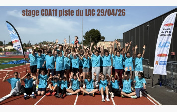 STAGE Comité Départemental d'Athlétisme 11 Catégories BE à ES