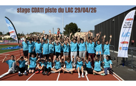 STAGE Comité Départemental d'Athlétisme 11 Catégories BE à ES